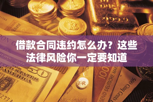 武汉借款合同违约怎么办？这些法律风险你一定要知道