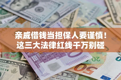武汉亲戚借钱当担保人要谨慎！这三大法律红线千万别碰