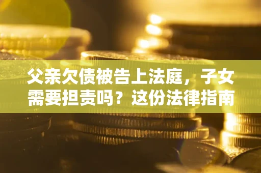武汉父亲欠债被告上法庭，子女需要担责吗？这份法律指南必须看完