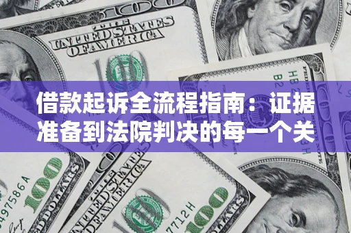 武汉借款起诉全流程指南：证据准备到法院判决的每一个关键步骤