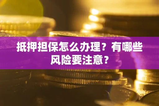 武汉抵押担保怎么办理？有哪些风险要注意？