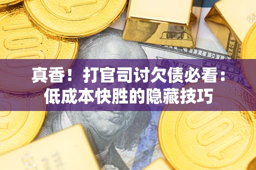 武汉真香！打官司讨欠债必看：低成本快胜的隐藏技巧