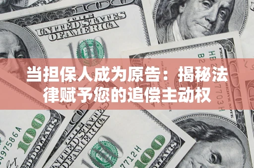 武汉当担保人成为原告：揭秘法律赋予您的追偿主动权