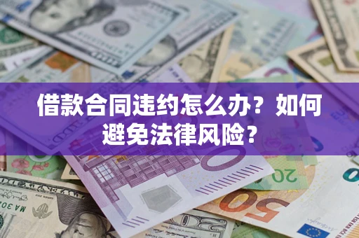 武汉借款合同违约怎么办？如何避免法律风险？