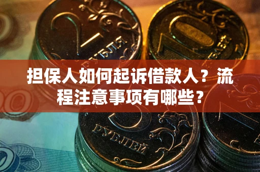 武汉担保人如何起诉借款人？流程注意事项有哪些？